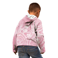Aloha Hawaii Turtles Floral Kid Hoodie Pink Marbles Glaze LT7 - Polynesian Pride