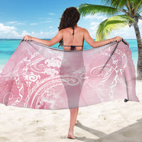 Aloha Hawaii Turtles Floral Sarong Pink Marbles Glaze LT7 - Polynesian Pride