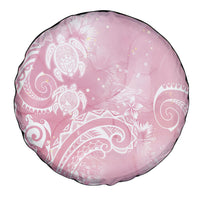 Aloha Hawaii Turtles Floral Spare Tire Cover Pink Marbles Glaze LT7 - Polynesian Pride