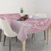 Aloha Hawaii Turtles Floral Tablecloth Pink Marbles Glaze LT7 - Polynesian Pride