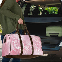 Aloha Hawaii Turtles Floral Travel Bag Pink Marbles Glaze LT7 - Polynesian Pride