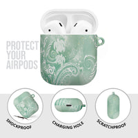 Aloha Hawaii Turtles Floral AirPods Case Seafoam Marbles Glaze LT7 - Polynesian Pride