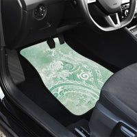 Aloha Hawaii Turtles Floral Car Mats Seafoam Marbles Glaze LT7 - Polynesian Pride