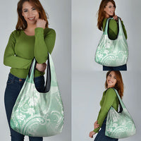 Aloha Hawaii Turtles Floral Grocery Bag Seafoam Marbles Glaze LT7 - Polynesian Pride