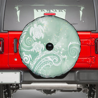 Aloha Hawaii Turtles Floral Spare Tire Cover Seafoam Marbles Glaze LT7 - Polynesian Pride