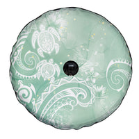 Aloha Hawaii Turtles Floral Spare Tire Cover Seafoam Marbles Glaze LT7 - Polynesian Pride