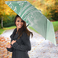 Aloha Hawaii Turtles Floral Umbrella Seafoam Marbles Glaze LT7 - Polynesian Pride
