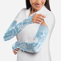 Aloha Hawaii Turtles Floral Arm Sleeves Aqua Marbles Glaze LT7 - Polynesian Pride