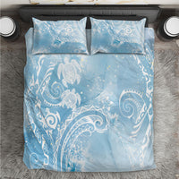 Aloha Hawaii Turtles Floral Bedding Set Aqua Marbles Glaze LT7 Aqua - Polynesian Pride
