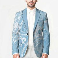 Aloha Hawaii Turtles Floral Blazer Aqua Marbles Glaze LT7 - Polynesian Pride