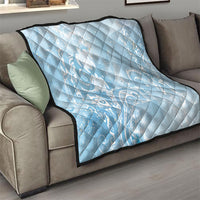 Aloha Hawaii Turtles Floral Quilt Aqua Marbles Glaze LT7 - Polynesian Pride