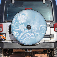 Aloha Hawaii Turtles Floral Spare Tire Cover Aqua Marbles Glaze LT7 Aqua - Polynesian Pride