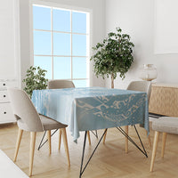 Aloha Hawaii Turtles Floral Tablecloth Aqua Marbles Glaze LT7 - Polynesian Pride