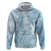 Aloha Hawaii Turtles Floral Zip Hoodie Aqua Marbles Glaze LT7 Pullover Hoodie Aqua - Polynesian Pride