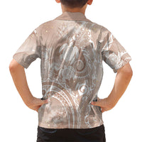 Aloha Hawaii Turtles Floral Hawaiian Shirt Taupe Marbles Glaze LT7 - Polynesian Pride