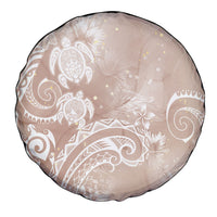 Aloha Hawaii Turtles Floral Spare Tire Cover Taupe Marbles Glaze LT7 - Polynesian Pride
