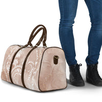 Aloha Hawaii Turtles Floral Travel Bag Taupe Marbles Glaze LT7 - Polynesian Pride