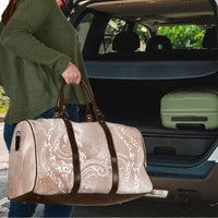 Aloha Hawaii Turtles Floral Travel Bag Taupe Marbles Glaze LT7 - Polynesian Pride