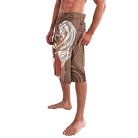 Tahiti Islands Polynesian Plumeria Lavalava Tahitian Vahine 'Ote'a - Beige