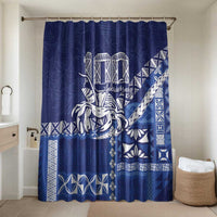 Queen Salote College 100th Anniversary Bathroom Set QSC Royal Girls LT7 Shower Curtain Only Royal Blue - Polynesian Pride