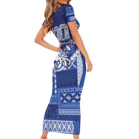 Queen Salote College 100th Anniversary Short Sleeve Bodycon Dress QSC Royal Girls - Polynesian Pride