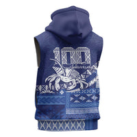 Queen Salote College 100th Anniversary Sleeveless Zip Hoodie QSC Royal Girls LT7 - Polynesian Pride