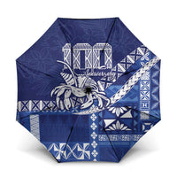 Queen Salote College 100th Anniversary Umbrella QSC Royal Girls LT7 One Size Folded 11.42 inch Opened Diameter 37.4 inch Royal Blue - Polynesian Pride