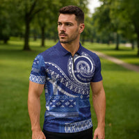 Queen Salote College 100th Anniversary Zipper Polo Shirt QSC Royal Girls - Polynesian Pride