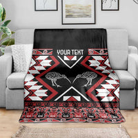 Personalised Taniko Motifs Aotearoa Blanket Waitangi Kowhaiwhai Kiwi