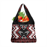 Personalised Taniko Motifs Aotearoa Grocery Bag Waitangi Kowhaiwhai Kiwi