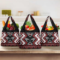 Personalised Taniko Motifs Aotearoa Grocery Bag Waitangi Kowhaiwhai Kiwi
