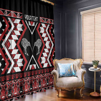 Personalised Taniko Motifs Aotearoa Window Curtain Waitangi Kowhaiwhai Kiwi