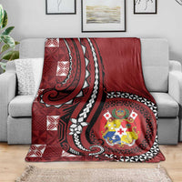 Tonga Ngatu Blanket Iconic Red Manulua Motifs
