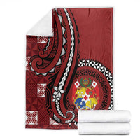 Tonga Ngatu Blanket Iconic Red Manulua Motifs
