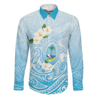 Guam Fishhook Mix Guasali Flowers Family Matching Off The Shoulder Long Sleeve Dress and Hawaiian Shirt Dreaming Turquoise