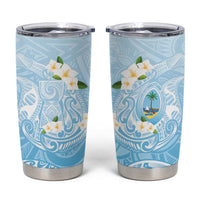Guam Fishhook Mix Guasali Flowers Tumbler Cup Dreaming Turquoise