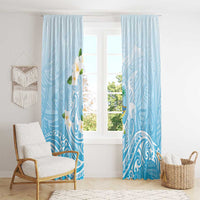 Guam Fishhook Mix Guasali Flowers Window Curtain Dreaming Turquoise
