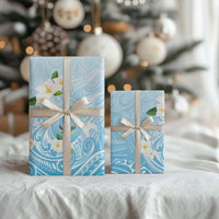 Guam Fishhook Mix Guasali Flowers Wrapping Paper Dreaming Turquoise