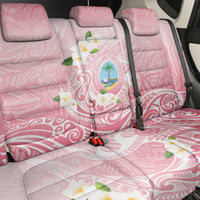 Guam Fishhook Mix Guasali Flowers Back Car Seat Cover Dreaming Coral LT7 - Polynesian Pride