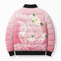 Guam Fishhook Mix Guasali Flowers Bomber Puffer Jacket Dreaming Coral
