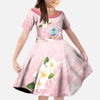 Guam Fishhook Mix Guasali Flowers Family Matching Long Sleeve Bodycon Dress and Hawaiian Shirt Dreaming Coral
