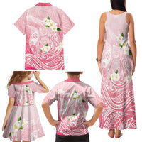 Guam Fishhook Mix Guasali Flowers Family Matching Tank Maxi Dress and Hawaiian Shirt Dreaming Coral