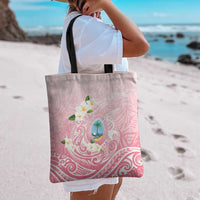 Guam Fishhook Mix Guasali Flowers Tote Bag Dreaming Coral