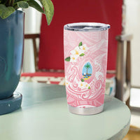 Guam Fishhook Mix Guasali Flowers Tumbler Cup Dreaming Coral