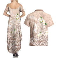Guam Fishhook Mix Guasali Flowers Couples Matching Summer Maxi Dress and Hawaiian Shirt Dreaming Hazel