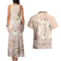 Guam Fishhook Mix Guasali Flowers Couples Matching Tank Maxi Dress and Hawaiian Shirt Dreaming Hazel