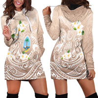 Guam Fishhook Mix Guasali Flowers Hoodie Dress Dreaming Hazel LT7 - Polynesian Pride