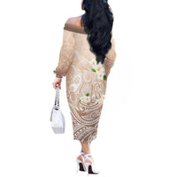 Guam Fishhook Mix Guasali Flowers Off The Shoulder Long Sleeve Dress Dreaming Hazel