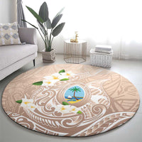 Guam Fishhook Mix Guasali Flowers Round Carpet Dreaming Hazel