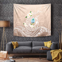 Guam Fishhook Mix Guasali Flowers Tapestry Dreaming Hazel